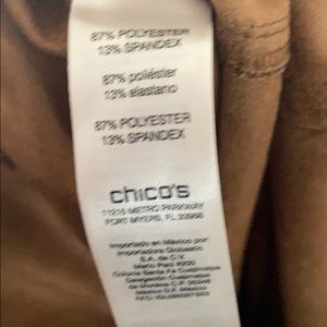 Knit suede worn luggage pant